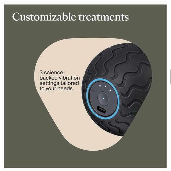 🆕‼️ - NWT - Therabody WaveSolo Black Massage Ball with Blue Accents - Picture 5 of 5